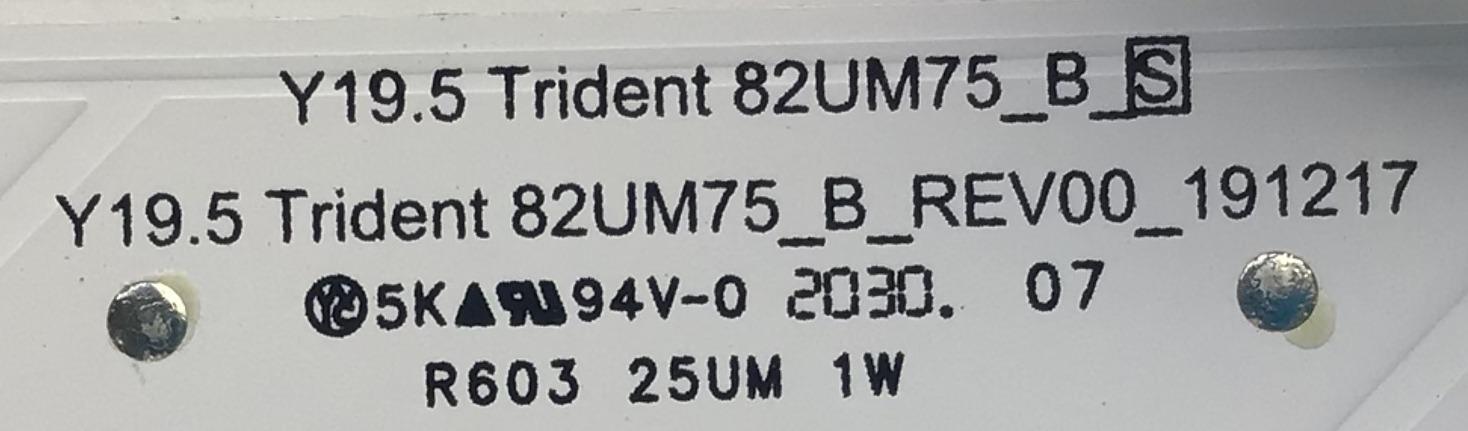 KIT DE LED'S PARA TV LG ((INCOMPLETO SOLO 11 PIEZAS)) / NUMERO DE PARTE EAV64998801 / EAV64998901 / Y19.5 Trident 82UM75_A_S / Y19.5 Trident 82UM75_B_S / PANEL'S HC820DQF / MODELO 82UN857570PUC / NOTA IMPORTANTE:KIT CONSTA DE 12 PIEZAS EN TOTAL - Imagen 4